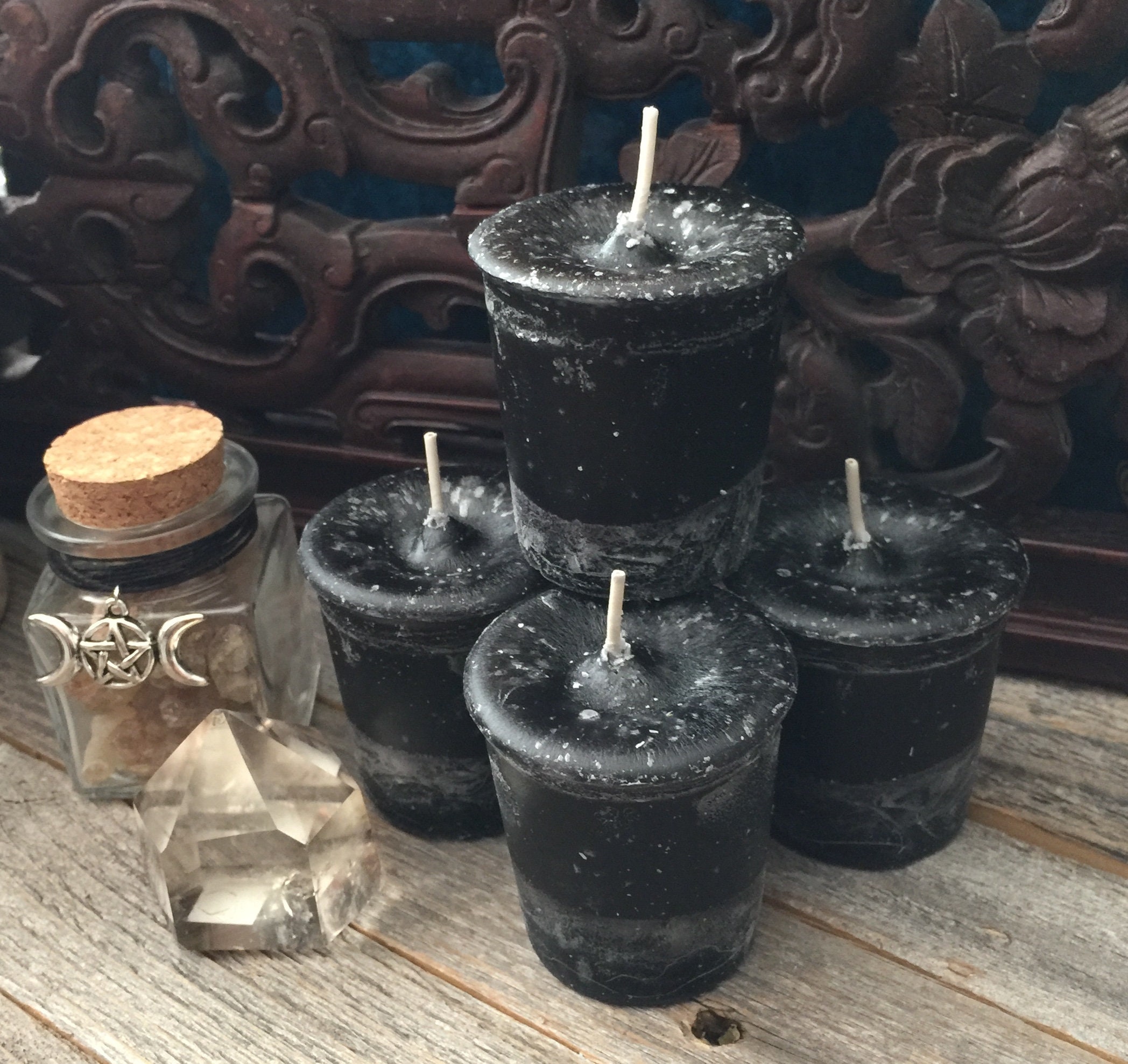 Black Cat Votive CandlesSet of 4 Etsy