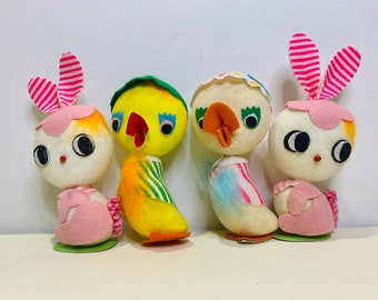 Rare kitsch Easter ornament lot Japan
