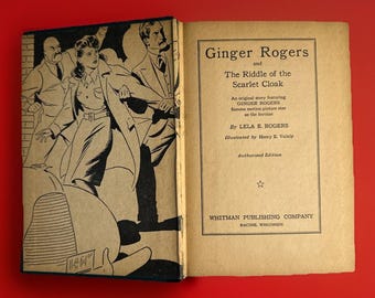 Ginger Rogers y el enigma de la capa escarlata, de Lela Rogers - 1942, tapa dura
