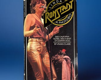 SÚPER RARO - Linda Ronstadt: Una biografía fotográfica de Vivian Claire. Publicado por Vintage Jove Pub en 1979.