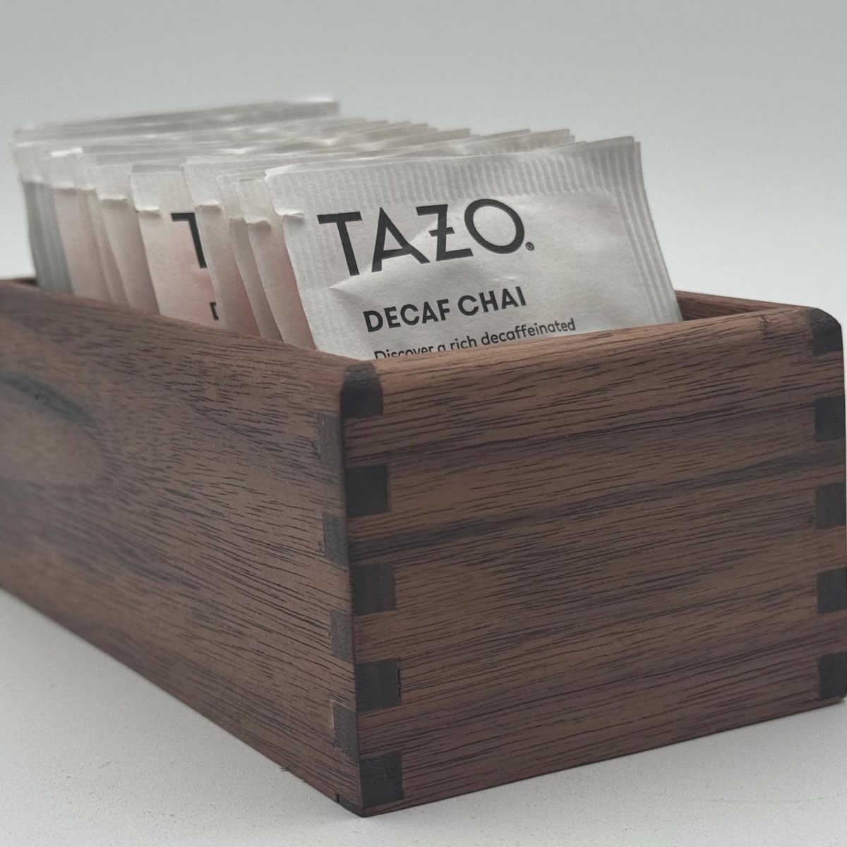 Walnut Tea Bag Organizer/caddy - Handmade by Artisan. - Etsy