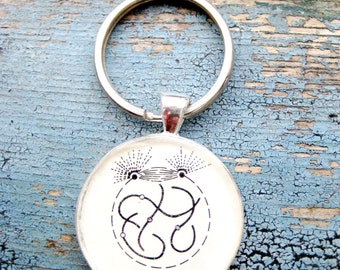 Early Prophase 1 Mitosis Cell Cycle Silver Keychain/Pendant Series