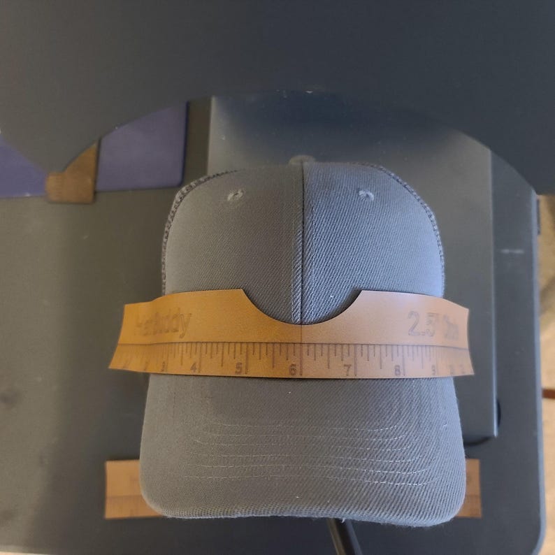 Cap Ruler For Part Size Hat Buddy Hat Patch Placement Jig 3 Sizes Digital File - Etsy