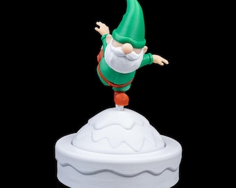 Let It Gnome Christmas Figurine – 3D Printed Holiday Decor (Set of 2)