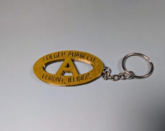 Folger Adams inspired Keychain for LEO / Corrections / Retirement or Shadowbox gift
