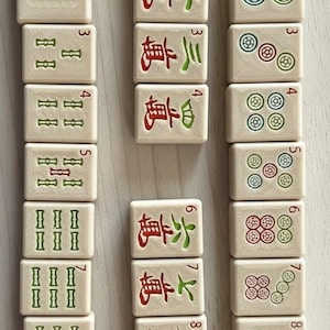 Mahjong Set, Customizable Travel Game, American/Chinese Rules