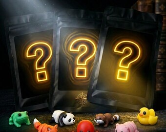 Articulating Fidget Toys – Mini Animal Figures – 3D Printed Desk Fidget Friend – Sensory Stress Relief Toy – Gift for Kids & Adults