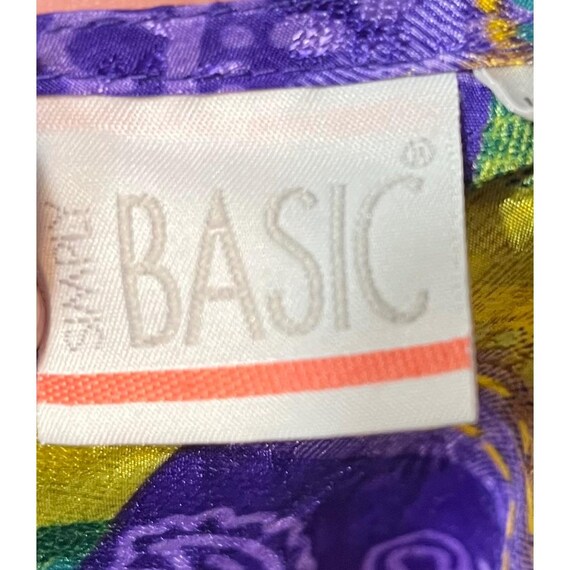 Vtg Simply Basic Colorful Patchwork Print Kimono … - image 6