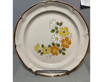 Vintage 1970s, Baroque Spring Garden, Handpainted Hearthside