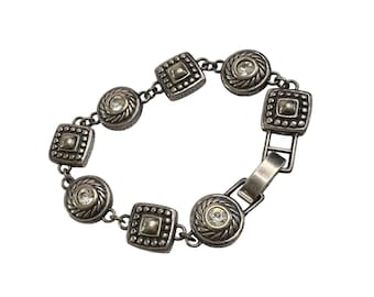 Brighton Heiress Crystal Link Bracelet, Hearts on Back Side