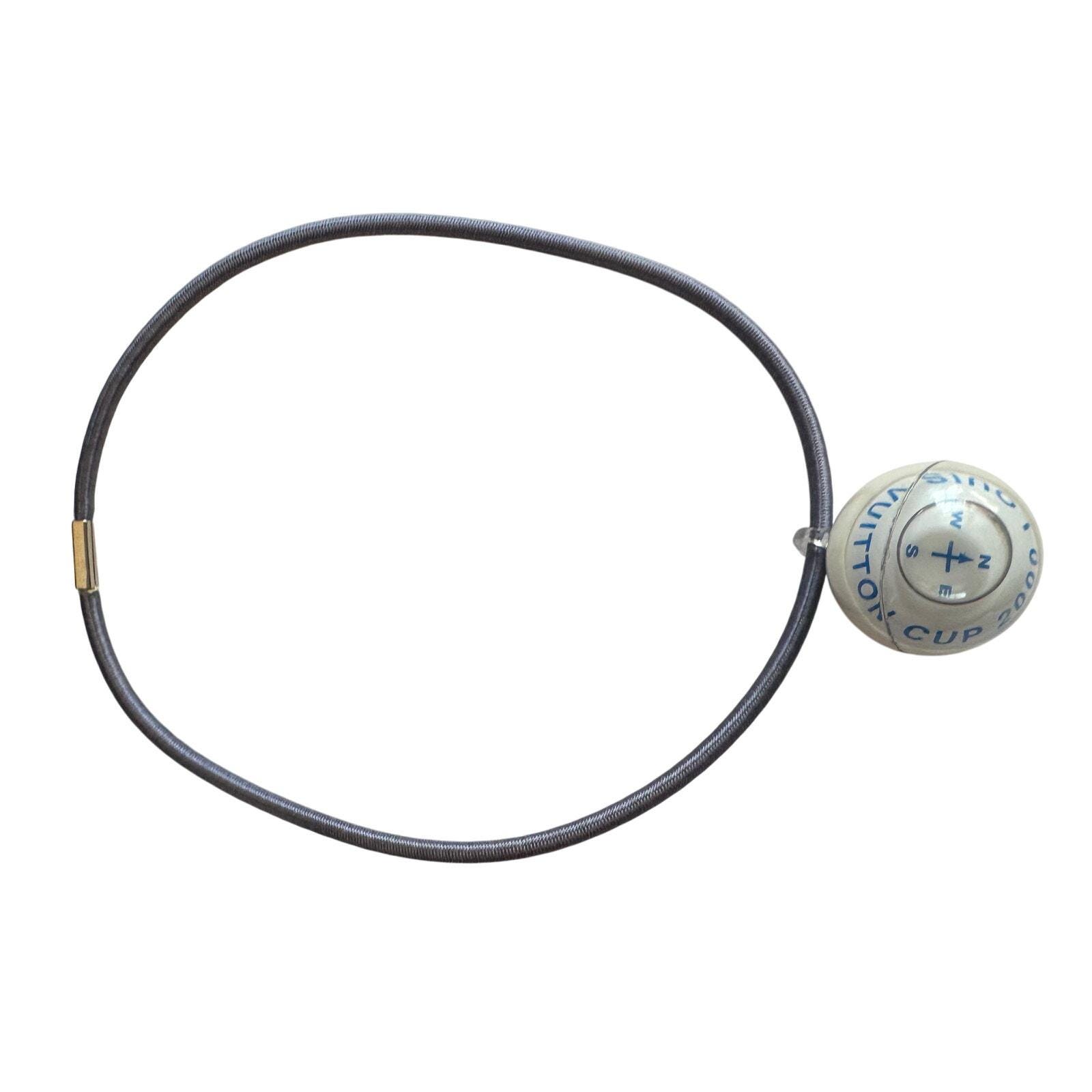 Louis Vuitton Cup 2000 Compass Necklace -blue - Etsy