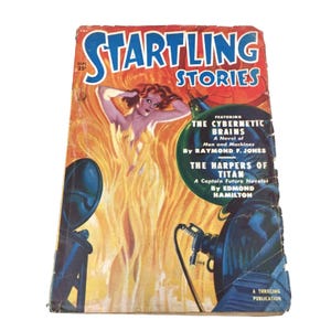 Startling Stories Sept. 1950 Pulp Fiction Magazine- A Thrilling Publication - Vintage Pulp Cover Collectible