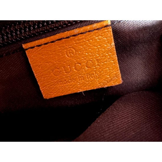 Gucci GG Canvas Web Sherry Line Tote Bag - Yellow… - image 19