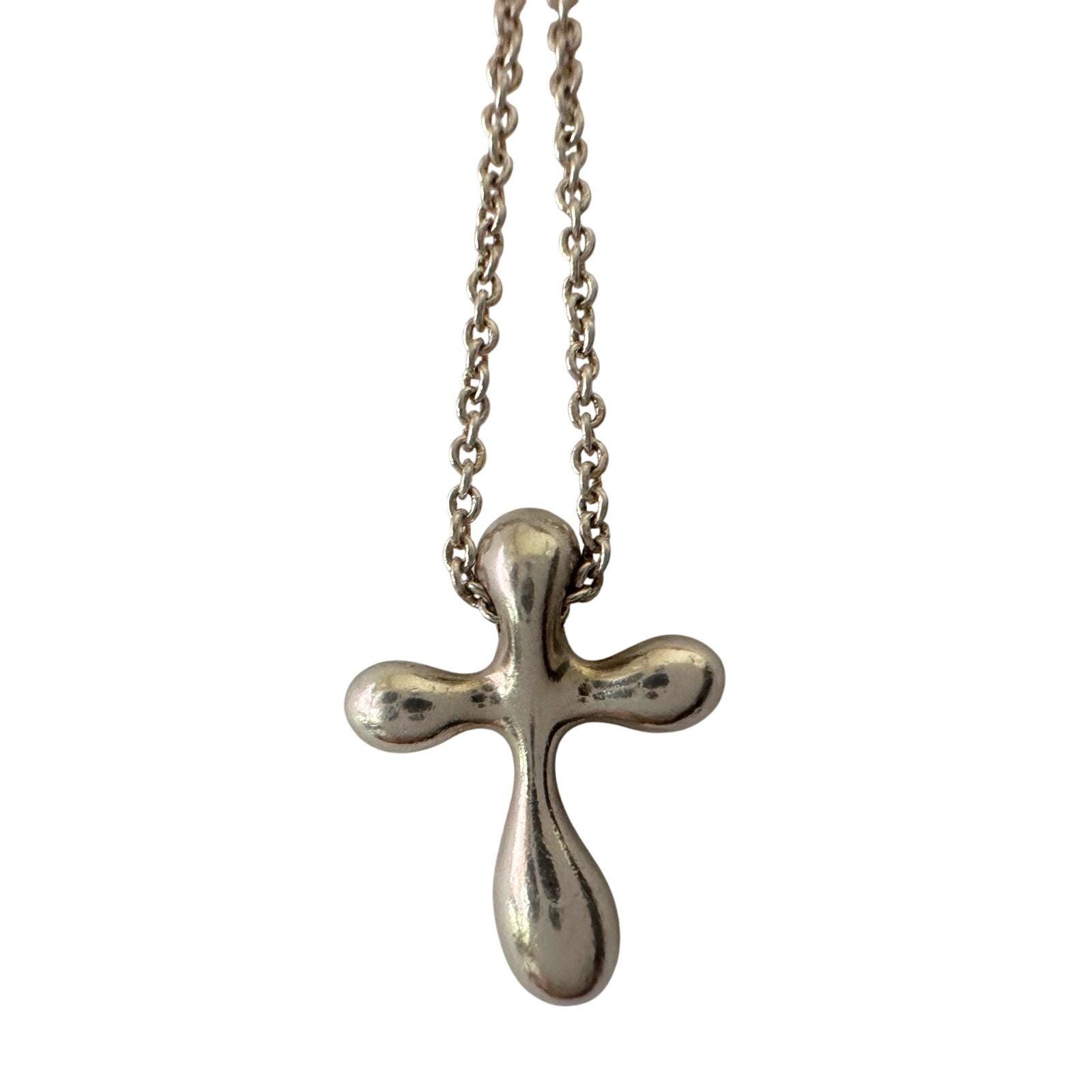 Tiffanys and Co Cross Necklace - Etsy