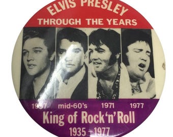ELVIS PRESLEY A TRAVÉS DE LOS AÑOS Rey del Rock 'n' Roll 1935-77 Pin
