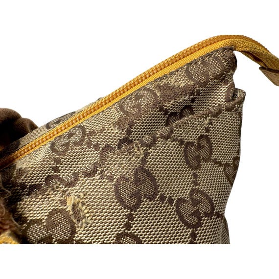 Gucci GG Canvas Web Sherry Line Tote Bag - Yellow… - image 16