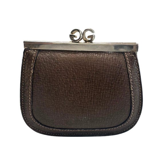 小物 GUCCI Gucci GG Kiss Lock Coin Pouch - Leather With Silver Hardware