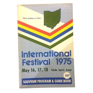 International Festival 1975 Souvenir Program and Guide Book