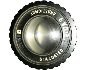 TRIDAR Anastigmat VIVID 5” Coated Projection Lens Vtg Camera Equip