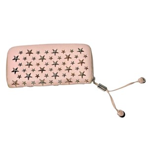 Jimmy Choo Filipa Zip-around Long Wallet in Pink Leather Multi