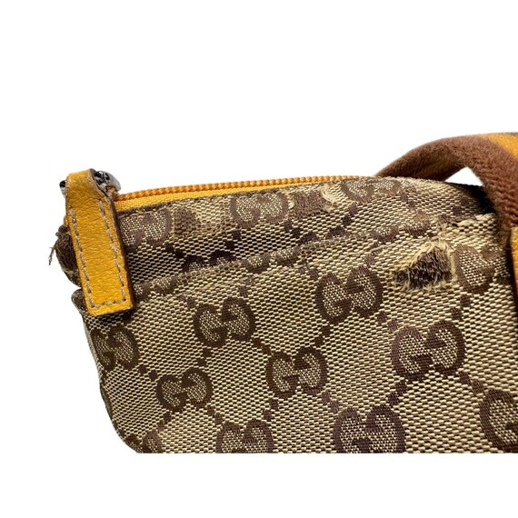 Gucci GG Canvas Web Sherry Line Tote Bag - Yellow… - image 17