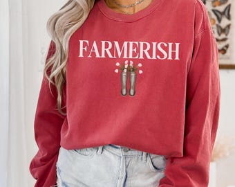 Farm Girl Apparel Homesteader Sweatshirt Fall Crewneck Rain Boots Farmer Shirt Comfort Colors Sweatshirt Country Girl Autumn Shirt