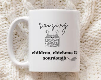 Kip moeder mok Homestead cadeau voor moeders ouderschap koffiemok zuurdesem cadeau huisvrouw beker Homeschool moeder terug naar school mok
