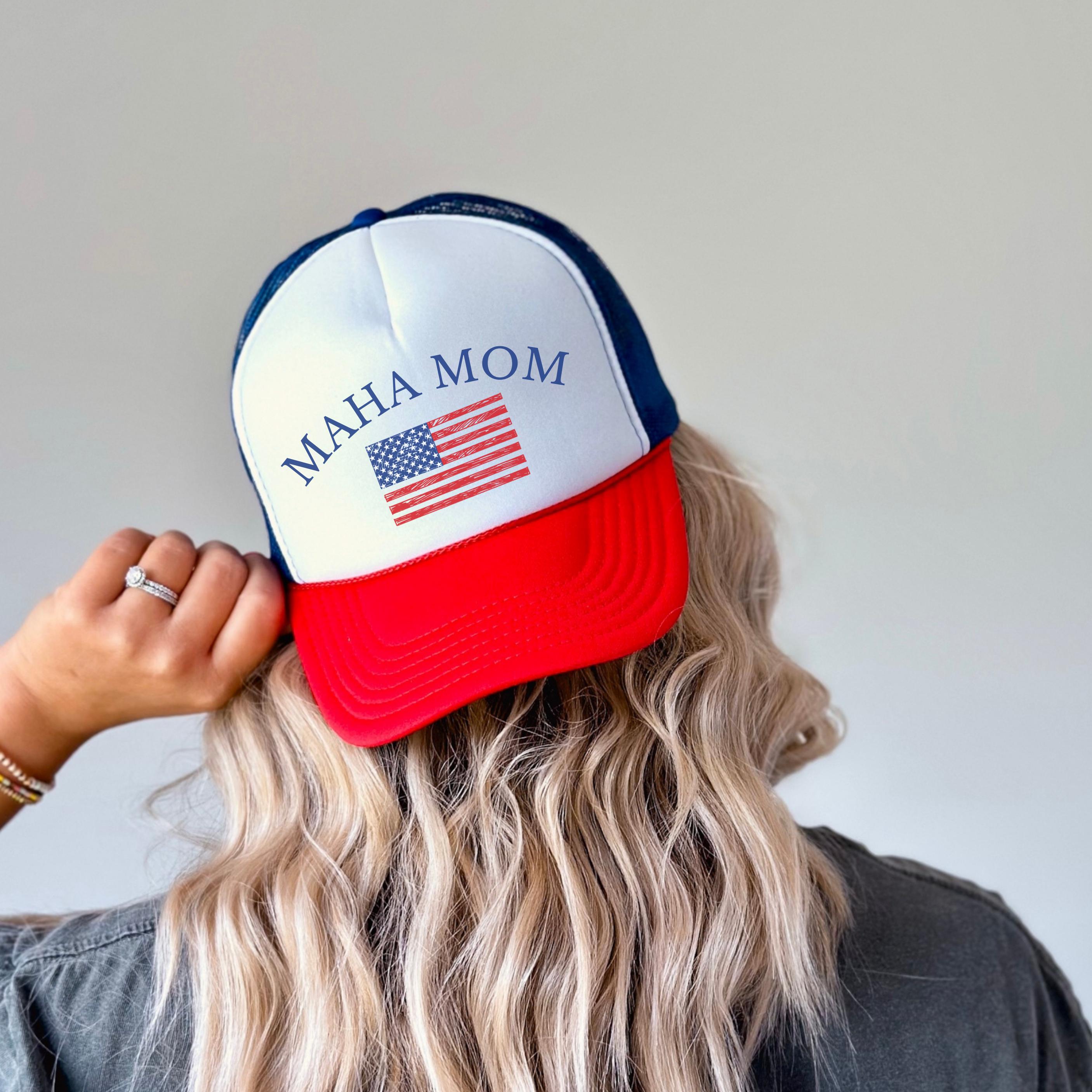 Maha Mom Trucker Hat Make America Healthy Again Hat MAHA Mom  display picture 1