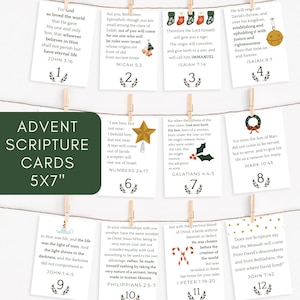 Christelijke adventskalender Schriftkaarten: thuisonderwijs Kerstmis Bijbelteksten Familie kerstmisdenkkaarten Christelijke kerstaftelling