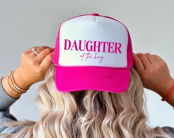 Christian Hat for Daughter of the King Christian Trucker Hat Religious Gift Faith Based Apparel Scripture Cross Apparel