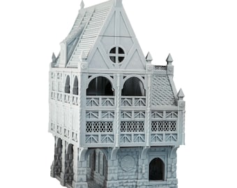Magic Shop | DnD Terrain | RPG Magic Shop with Removable Roof | Tudor, Exposed Timbers | Fantasy Tabletop Scenery for Dungeons & Dragons