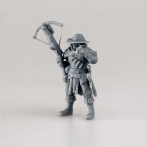 Dusty Coltrane | Dead Wars Miniature for D&D | Western Cowboy Meets Medieval Crossbowman | 3D Resin Hero Figurine
