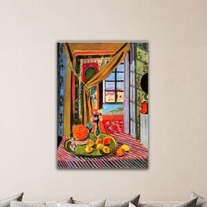 Henri Matisse İnterior At Nice Canvas Henri Matisse Wall Art Henri Matisse Poster Gift Of Home Decor Museum Decor Painting Matisse Print Art