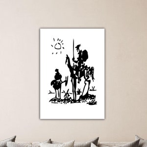 Pablo Picasso Don Quixote Wall Art Pablo Picasso Canvas Museum Decor Picasso Poster Picasso Paint Gift Of Home Wall Decor Art Picasso Print