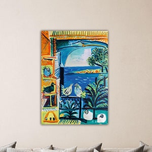 Pablo Picasso Cote d_Azur Painting Pablo Picasso Canvas Picasso Wall Art Museum Decor Gift Of Home Decor Art Picasso Poster Picasso Print