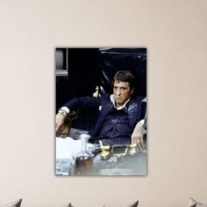 Al Pacino Poster Al Pacino Wall Art Al Pacino Canvas Modern Wall Art Al Pacino Print Scarface Movie Poster Man Cave Gift Office Room Decor