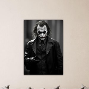 Joker Why So Serious Design Wall Decor Joker Wall Art Joker Poster Gift Of Home Decor Joker Canvas Movie Wall Art Joker Print Cinema Decor