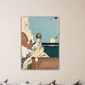 Edward Hopper Boy And Moon Wall Art Edward Hopper Poster Hopper Canvas Museum Decor Hopper Painting Gift Of Home Wall Decor Art Hopper Print