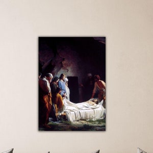 Carl Bloch Burial Of Christ 1800 Canvas Bloch Wall Art Carl Bloch Poster Carl Bloch Paint Carl Bloch Print Art Reproduction Jesus Wall Decor