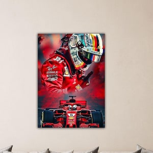 Ferrari Formula One Ferrari Poster Ferrari Fans Gift Art Ferrari F1 Canvas Ferrari Formula 1 Wall Art Ferrari Photo Gift Of Child Room Art