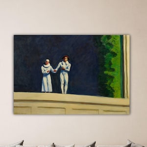 Edward Hopper Two Comedians Wall Art Hopper Poster Hopper Canvas Museum Decor Hopper Painting Gift Of Home Decor Hopper Print Office Decor