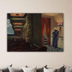 Edward Hopper New York Movie (1939) Wall Art Edward Hopper Poster Hopper Canvas Museum Decor Edward Hopper Paint Gift Of Home Wall Decor Art