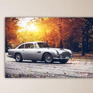 Aston Martine vintage auto canvas Aston Martin sport auto muur decor Aston Martin muur kunst kantoor decor poster sport print kinderkamer kunst