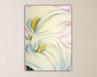Georgia O&#39;keeffe Lily Flower Canvas O&#39;keeffe Poster Art Georgia O&#39;Keeffe Wall Art Georgia O&#39;Keeffe Printing Gift Of Home Decor Museum Decor