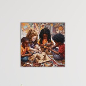 Children Of The World Wall Art Children Poster Children Canvas Children Painting Children Printing Gift Of Kids Room Wall Decor Modern Print