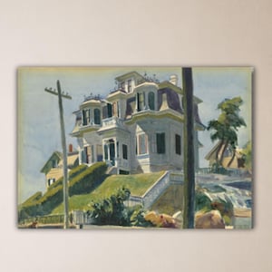 Edward Hopper Haskell_s House Wall Art Hopper Poster Hopper Canvas Museum Decor Art Hopper Paint Gift Home Decor Hopper Print Office Decor