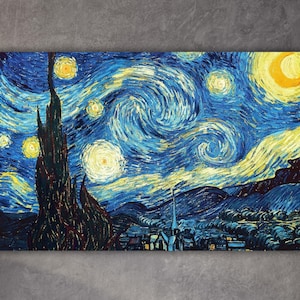Van Gogh_s Starry Night Painting Art Van Gogh Wall Art Gift Home Decor Art Van Gogh Canvas Van Gogh Poster Museum Decor Van Gogh Wall Decor