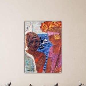 Pierre Bonnard Conversation in Arcachon 1926-1930 Poster Bonnard Wall Art Pierre Bonnard Canvas Bonnard Paint Gift Home Decor Museum Decor