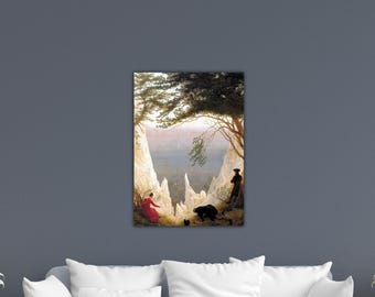 Caspar David Friedrich Scogliere di gesso su tela di Rügen Decorazione murale di Friedrich Caspar Stampa Poster di Friedrich Decorazione per soggiorno David Pittura artistica