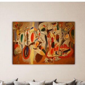 Arshile Gorky - The Liver is the Cock_s Comb 1944 Poster Arshile Canvas Gorky Wall Art Gorky Paint Gift Of Office Room Wall Decor Modern Art